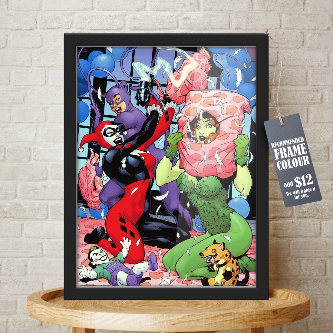 Stampa Incorniciata DC Comics Slumber Party 30x40 Cm - Licenza Ufficiale