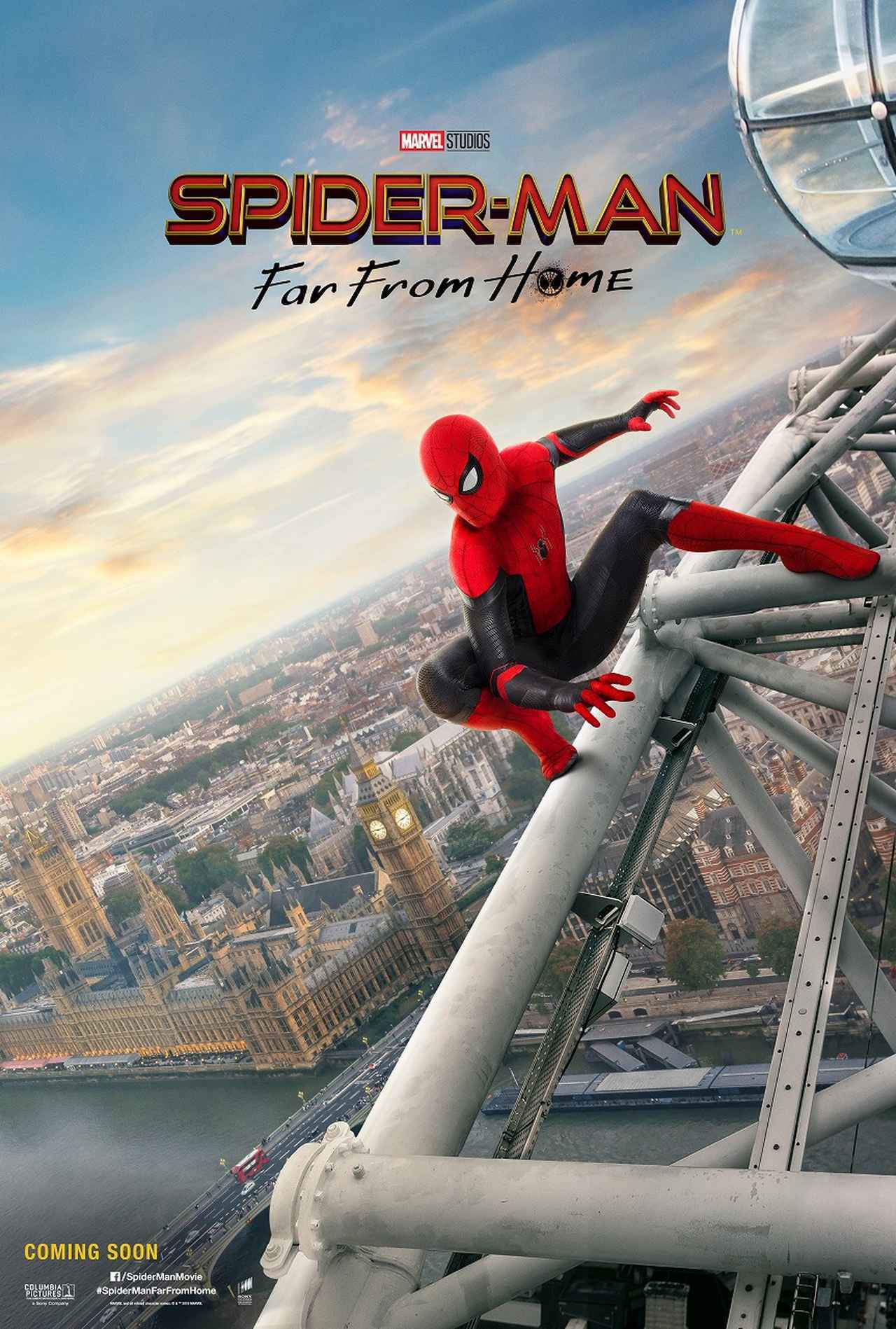 Jual POSTER SPIDERMAN FAR FROM HOME SUPERHERO MARVEL POSTER FRAME