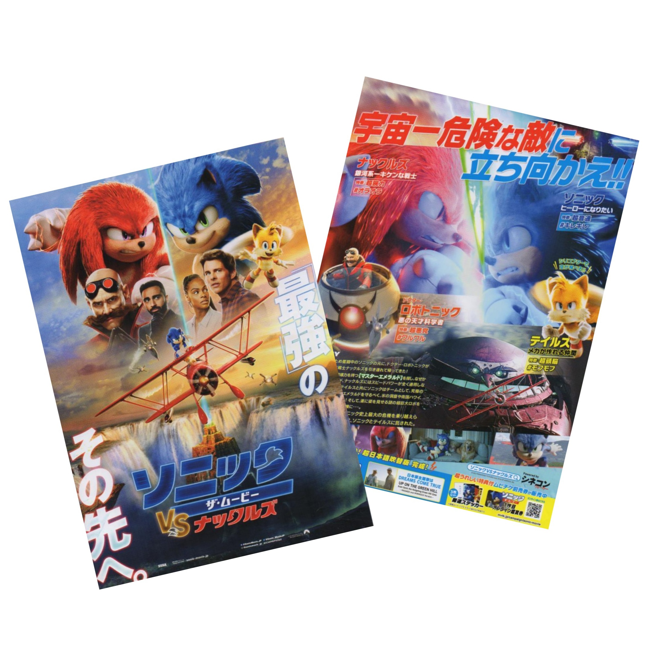 Japanese Chirashi B5 Mini Movie Poster Sonic The Hedgehog 2