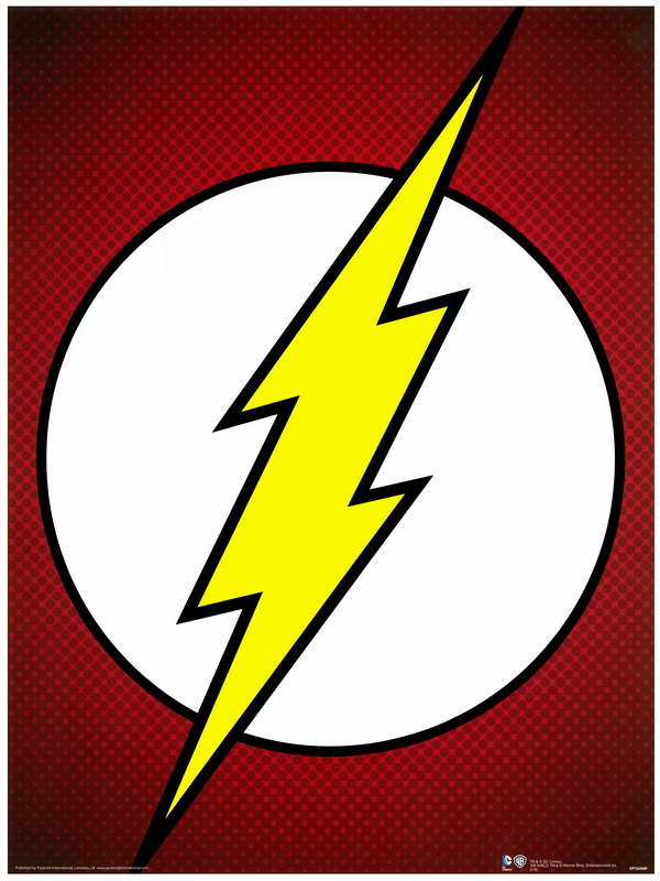 the flash logo outline